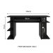 Mesa para Computador Gamer Escrivaninha 9409 Madesa - Preto