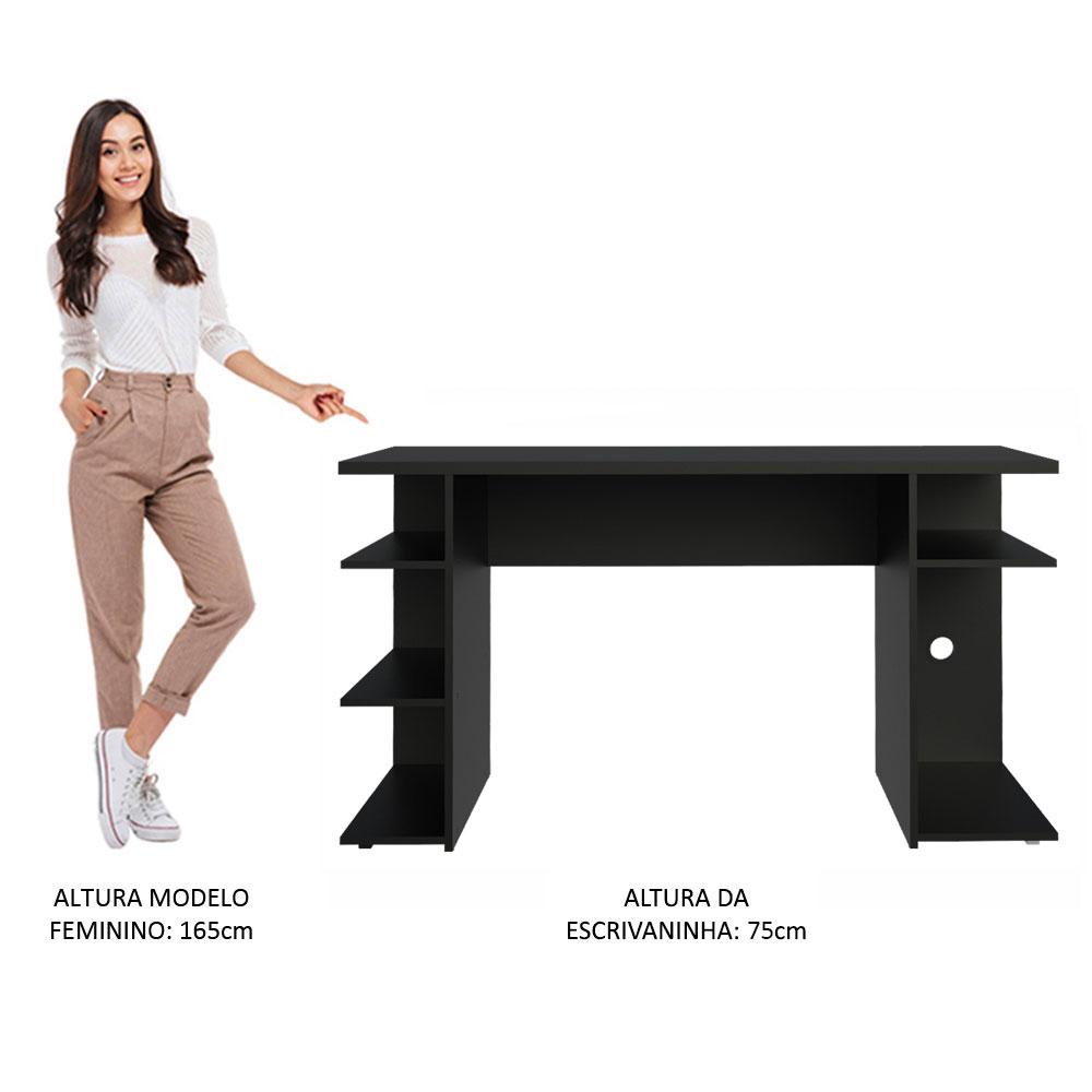 Mesa para Computador Gamer Escrivaninha 9409 Madesa - Preto