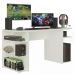 Mesa para Computador Gamer Madesa 9409 - Branco