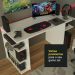 Mesa para Computador Gamer Madesa 9409 - Branco
