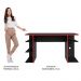 Mesa para Computador Gamer Madesa 9409 - Preto/Vermelho