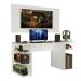 Mesa para Computador Gamer Madesa 9409 e Painel para TV até 50 Polegadas - Branco