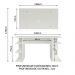 Mesa para Computador Gamer Madesa 9409 e Painel para TV até 50 Polegadas - Branco