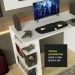 Mesa para Computador Gamer Madesa 9409 e Painel para TV até 50 Polegadas - Branco