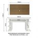 Mesa para Computador Gamer Madesa 9409 e Painel para TV até 50 Polegadas - Branco/Rustic