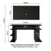 Mesa para Computador Gamer Madesa 9409 e Painel para TV até 50 Polegadas - Preto