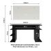 Mesa para Computador Gamer Madesa 9409 e Painel para TV até 50 Polegadas - Preto/Branco