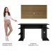 Mesa para Computador Gamer Madesa 9409 e Painel para TV até 50 Polegadas - Preto/Rustic