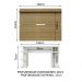 Mesa para Computador Gamer Madesa 9409 e Painel para TV até 65 Polegadas - Branco/Rustic