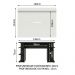 Mesa para Computador Gamer Madesa 9409 e Painel para TV até 65 Polegadas - Preto/Branco