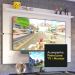 Mesa para Computador Gamer Madesa 9409 e Painel para TV até 65 Polegadas - Preto/Branco