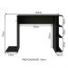 Mesa para Computador Gamer Preta 9414 Madesa