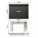 Mesa para Computador Gamer e Painel TV Madesa - Branco/Preto