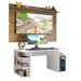 Mesa para Computador Gamer e Painel TV Madesa - Branco/Rustic