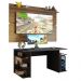 Mesa para Computador Gamer e Painel TV Madesa - Preto/Rustic
