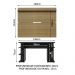 Mesa para Computador Gamer e Painel TV Madesa - Preto/Rustic