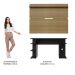 Mesa para Computador Gamer e Painel TV Madesa - Preto/Rustic