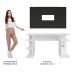 Mesa para Computador Gamer e Painel até 58 Madesa - Branco/Preto