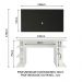 Mesa para Computador Gamer e Painel para TV até 50 Madesa - Branco/Preto