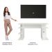 Mesa para Computador Gamer e Painel para TV até 50 Madesa - Branco/Preto