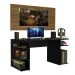 Mesa para Computador Gamer e Painel para TV até 50 Madesa - Preto/Rustic