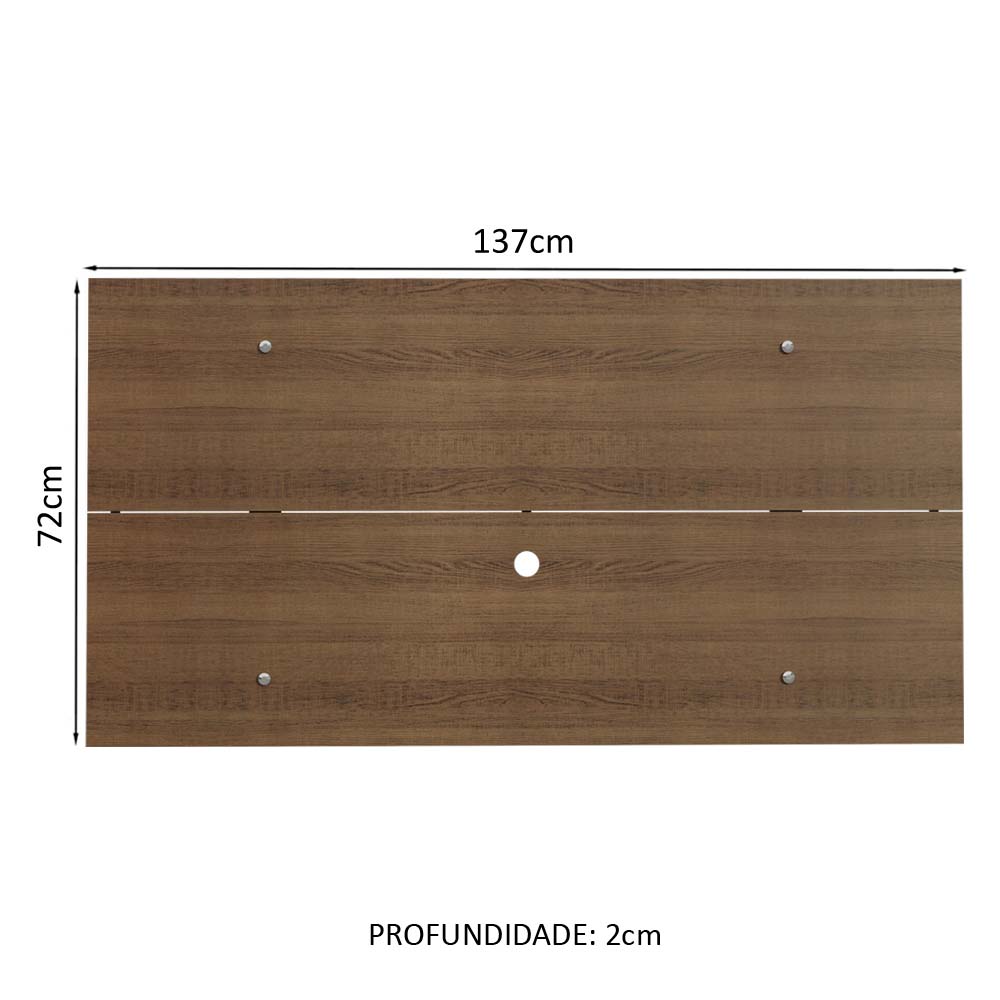 Painel para TV até 55 Polegadas Madesa - Rustic