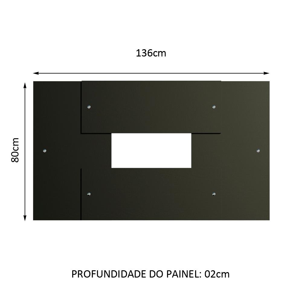 Painel para TV até 58 Polegadas Madesa - Preto