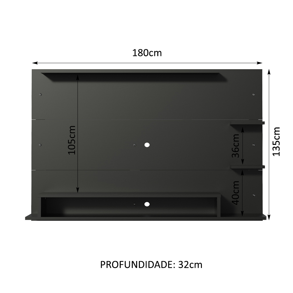 Painel para TV até 60 Polegadas Madesa Alfa