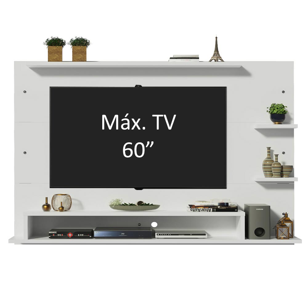 Painel para TV até 60 Polegadas Madesa Alfa com Nicho - Branco