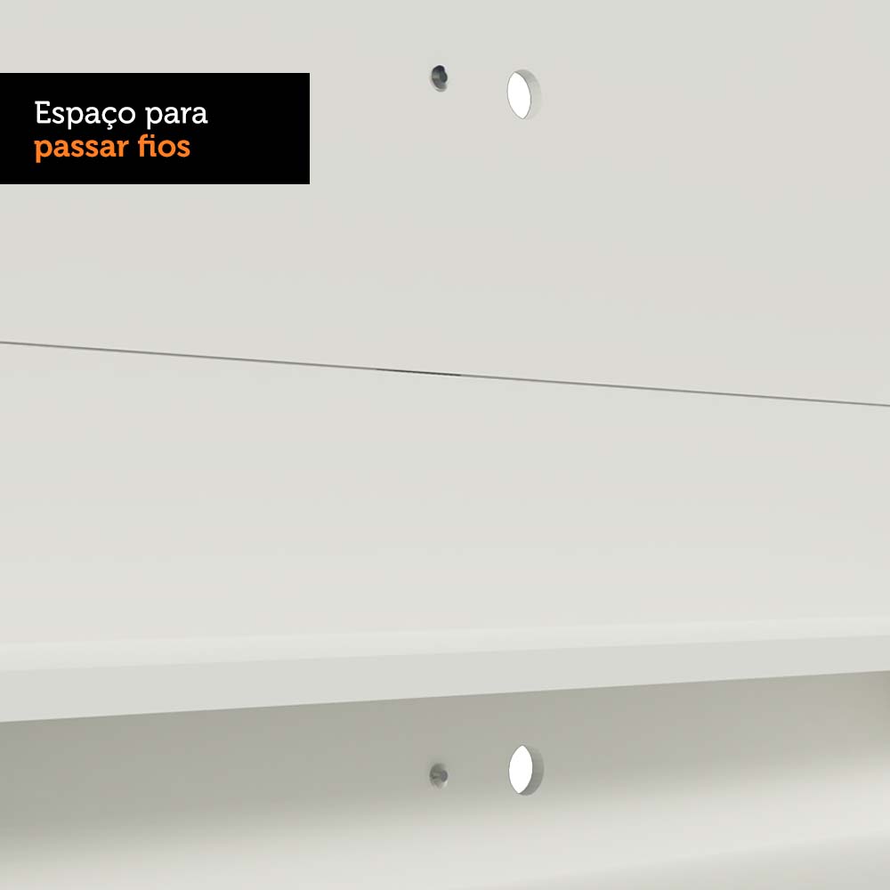 Painel para TV até 60 Polegadas Madesa Alfa com Nicho - Branco