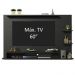 Painel para TV até 60 Polegadas Madesa Alfa com Nicho - Preto