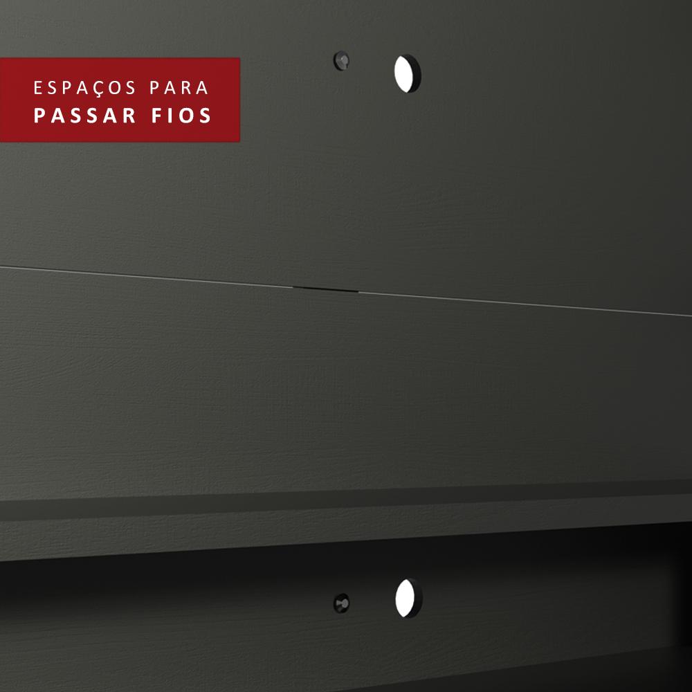 Painel para TV até 60 Polegadas Madesa Alfa com Nicho - Preto