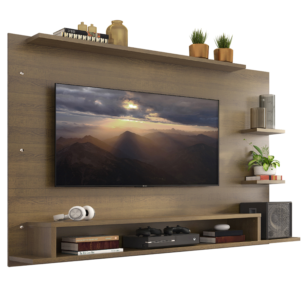 Painel para TV até 60 Polegadas Madesa Alfa com Nicho - Rustic