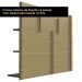 Painel para TV até 60 Polegadas Madesa Alfa com Nicho - Rustic