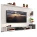 Painel para TV até 60 Polegadas Madesa Alfa com Prateleiras e Nichos - Branco