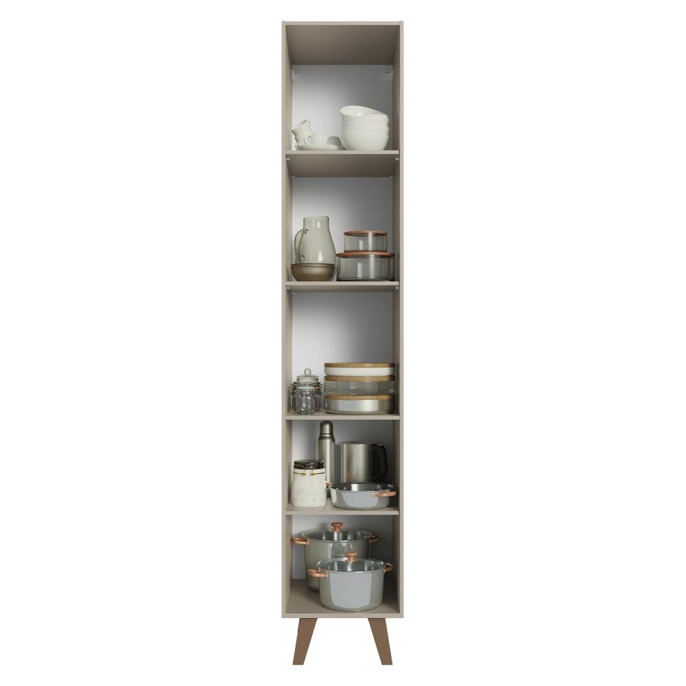 Paneleiro 40 cm 2 Portas Com Pés Crema Nice Madesa