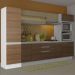 Paneleiro Armário de Cozinha 100% MDF 2 Portas Branco/Rustic Smart Madesa