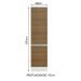 Paneleiro Armário de Cozinha 100% MDF 2 Portas Branco/Rustic Smart Madesa