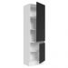 Paneleiro Armário de Cozinha 100% MDF 60 cm 2 Portas Branco/Preto Acordes Madesa