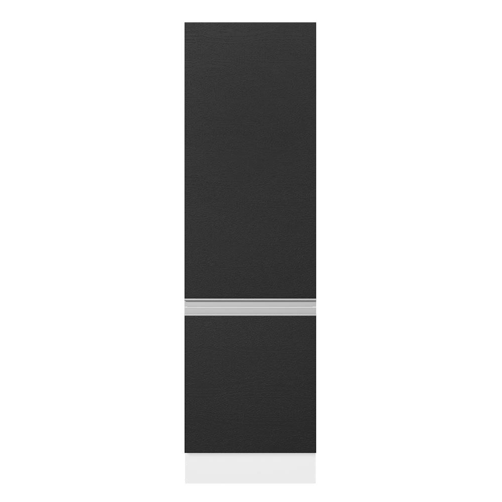 Paneleiro Armário de Cozinha 100% MDF 60 cm 2 Portas Branco/Preto Acordes Madesa
