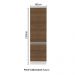 Paneleiro Armário de Cozinha 100% MDF 60 cm 2 Portas Branco/Rustic Acordes Madesa