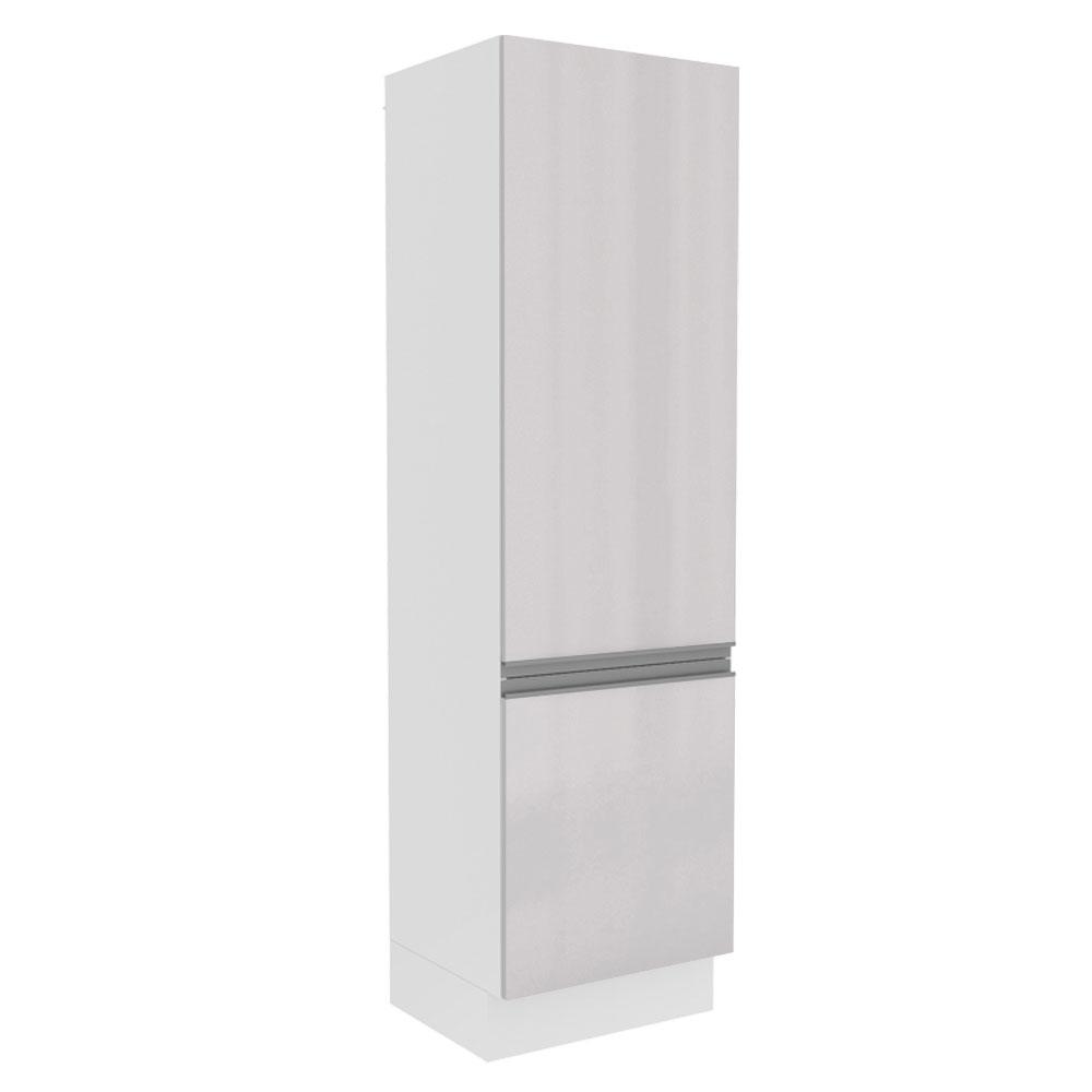 Paneleiro Armário de Cozinha 100% MDF 60 cm 2 Portas Portas Branco Brilho Acordes Madesa