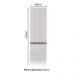 Paneleiro Armário de Cozinha 100% MDF 60 cm 2 Portas Portas Branco Brilho Acordes Madesa