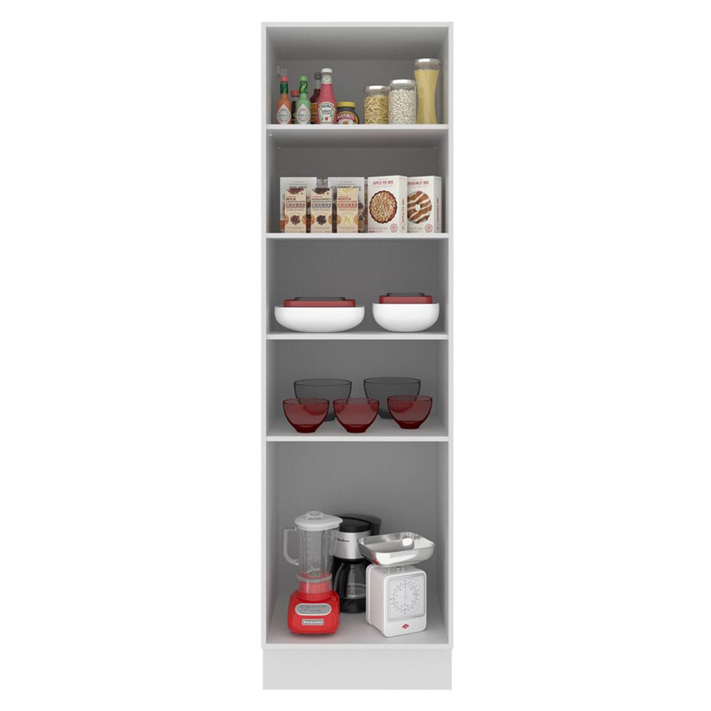 Paneleiro Armário de Cozinha 100% MDF 60 cm 2 Portas Portas Branco Brilho Acordes Madesa