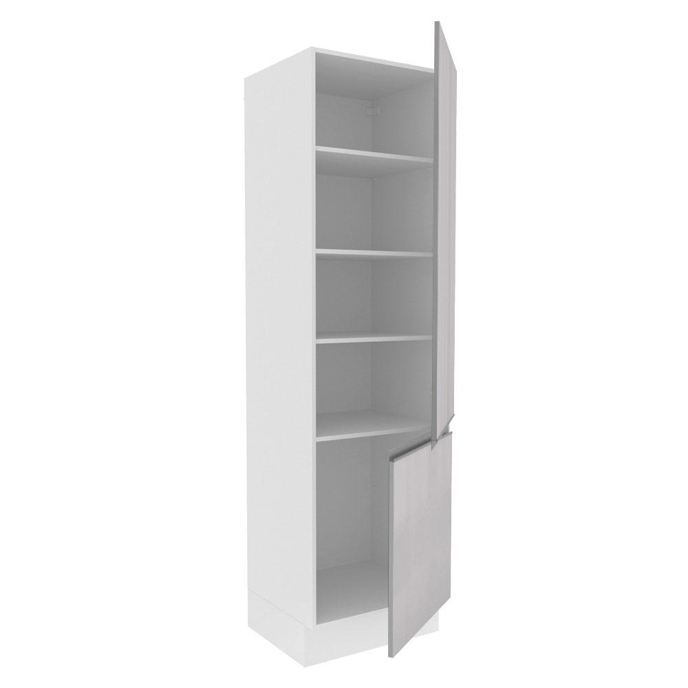 Paneleiro Armário de Cozinha 100% MDF 60 cm 2 Portas Portas Branco Brilho Acordes Madesa