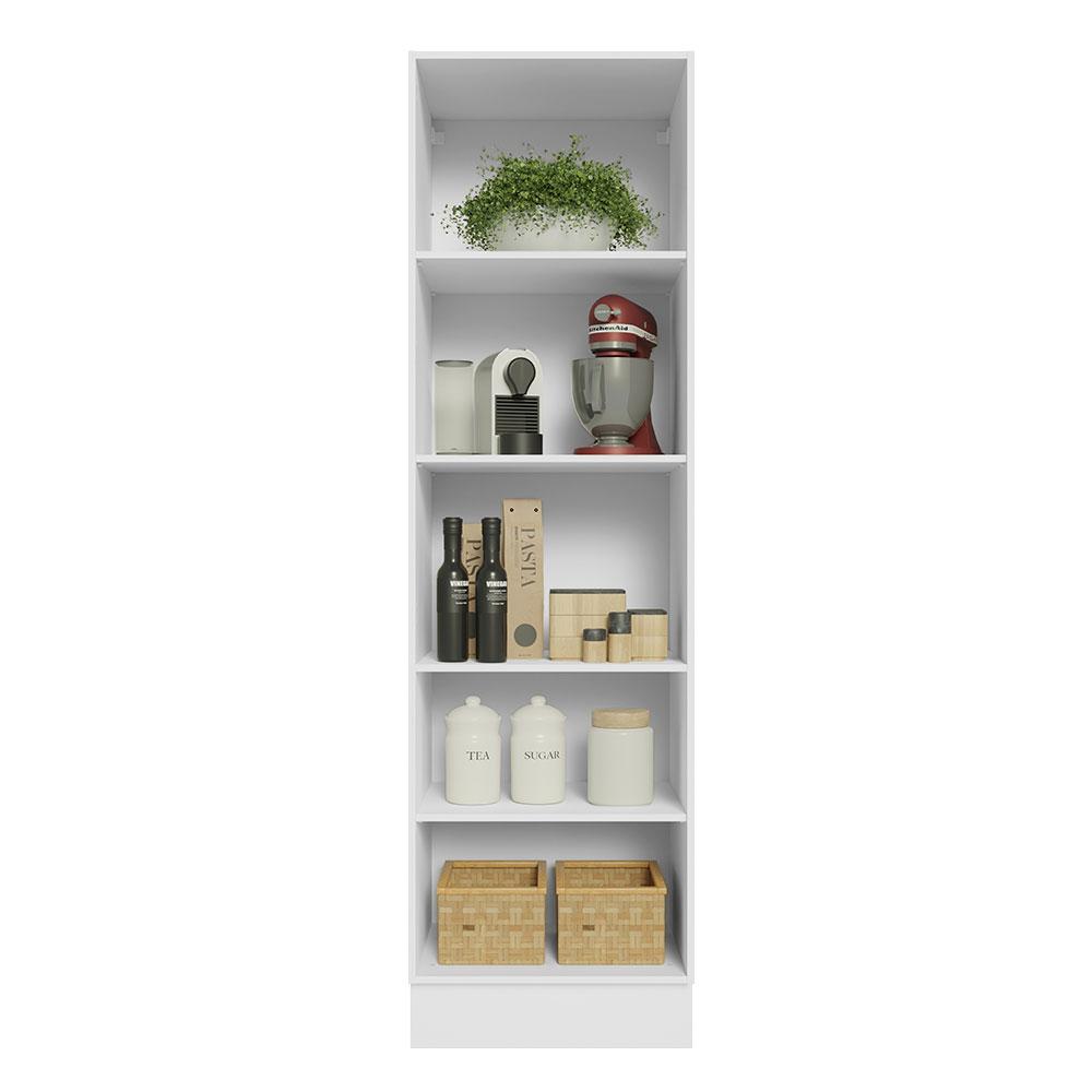 Paneleiro Armário de Cozinha 100% MDF 60 cm com Nichos Abertos Branco Acordes Madesa