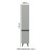 Paneleiro Armário de Cozinha 40 cm 2 Portas Cinza Nice Madesa