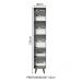 Paneleiro Armário de Cozinha 40 cm 2 Portas Cinza Nice Madesa