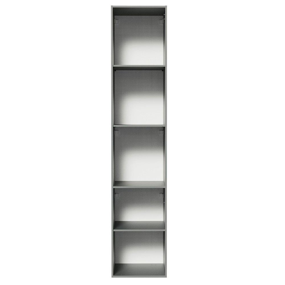 Paneleiro Armário de Cozinha 40 cm 2 Portas Suspenso Cinza Nice Madesa