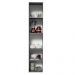 Paneleiro Armário de Cozinha 40 cm 2 Portas Suspenso Cinza Nice Madesa
